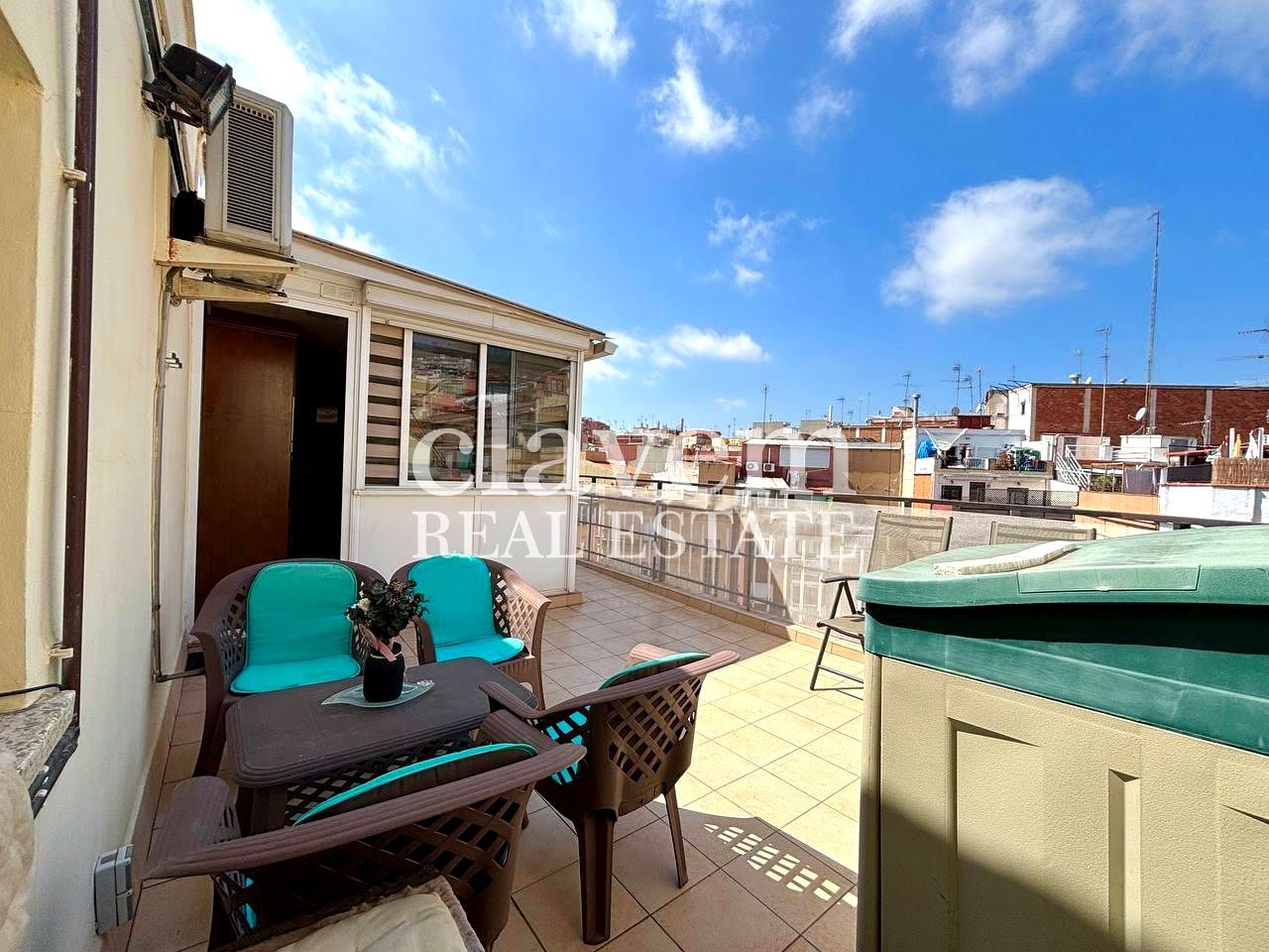 Terrace of Attic for sale in  Barcelona Capital  with Air Conditioner, Terrace and Furnished