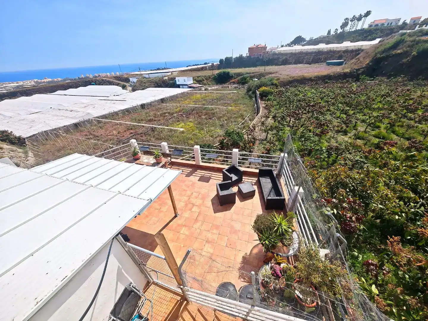 Terrassa de Finca rústica en venda en Algarrobo