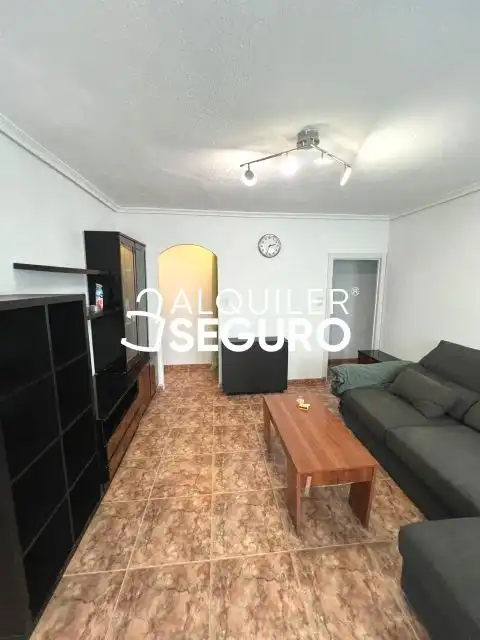Sala de estar de Piso de alquiler en Madrid con Aire acondicionado, Calefacción y Terraza