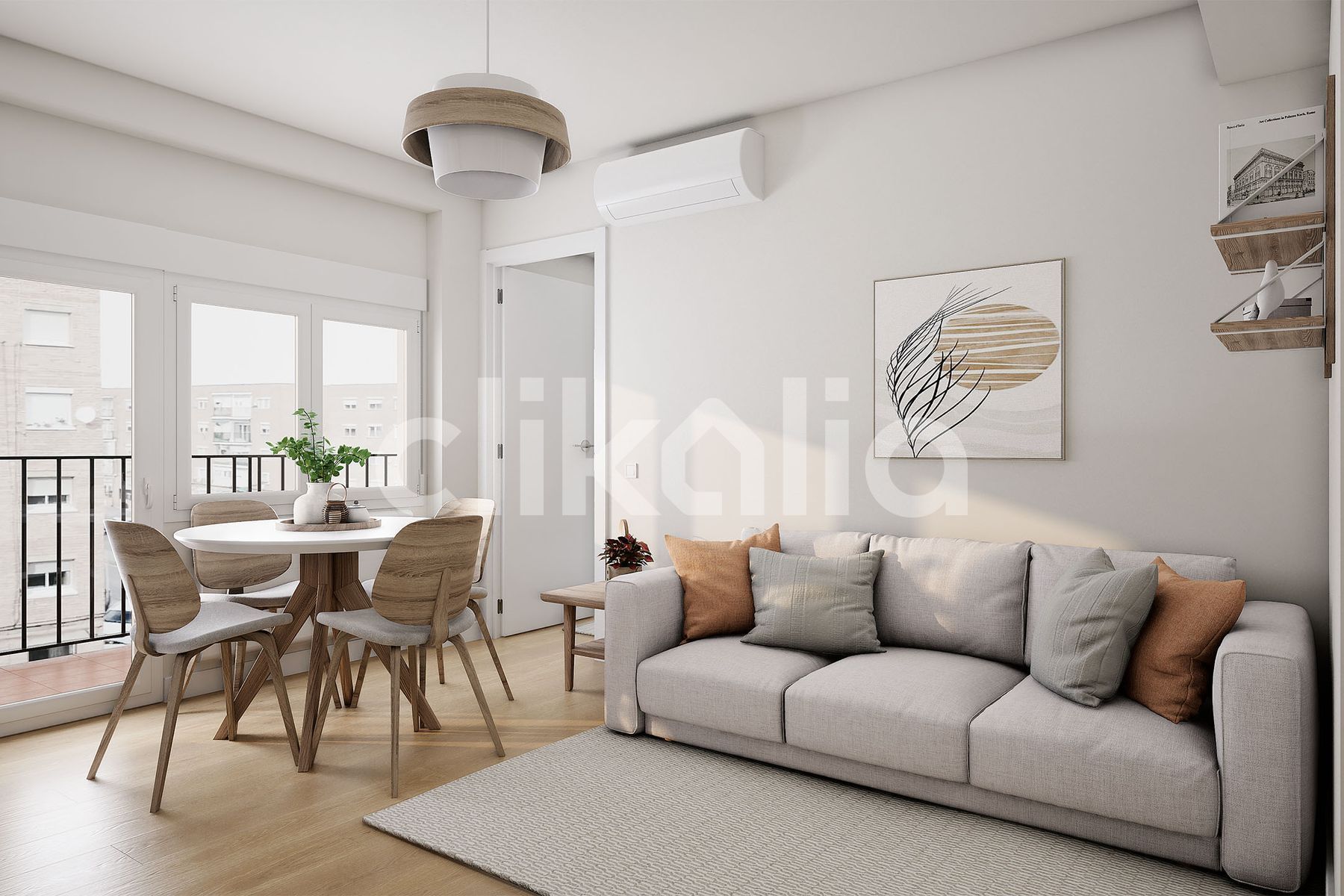 Living room of Flat for sale in  Madrid Capital  with Air Conditioner, Heating and Terrace