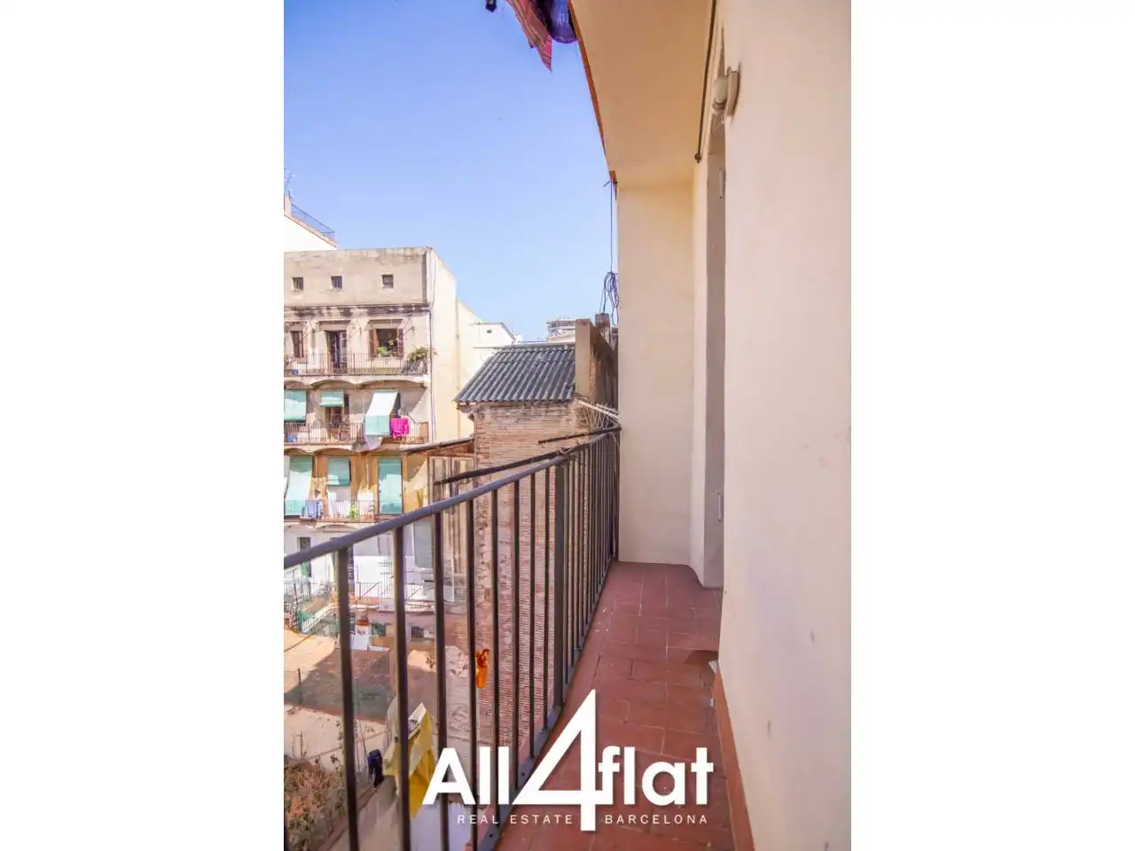 Terraza de Piso de alquiler en Barcelona con Calefacción, Amueblado y Balcón