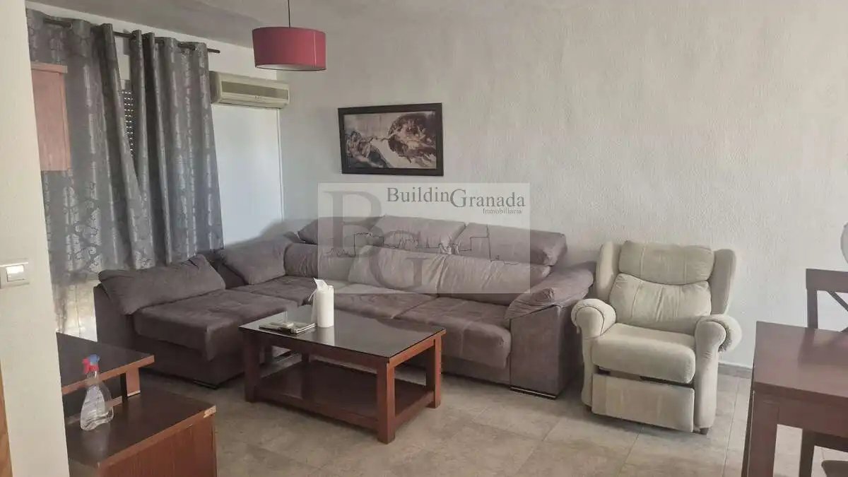 Sala d'estar de Pis de lloguer en Cúllar Vega amb Terrassa i Moblat