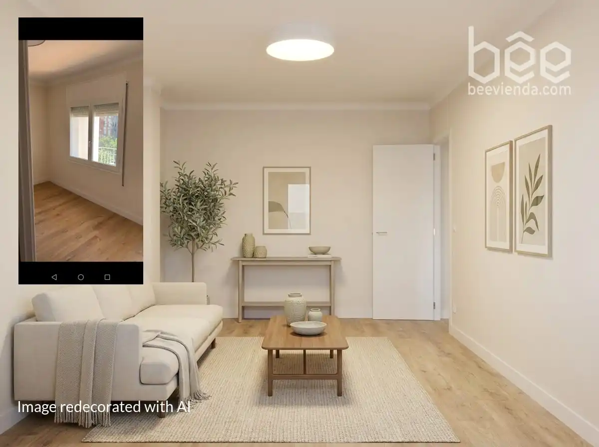 Sala de estar de Piso en venta en Girona con Parquet, Horno y Balcón