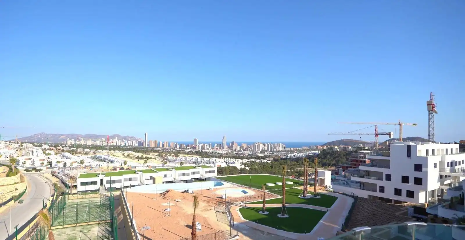 Exterior view of Houses for sale in Finestrat  with Air Conditioner, Terrace and Swimming Pool
