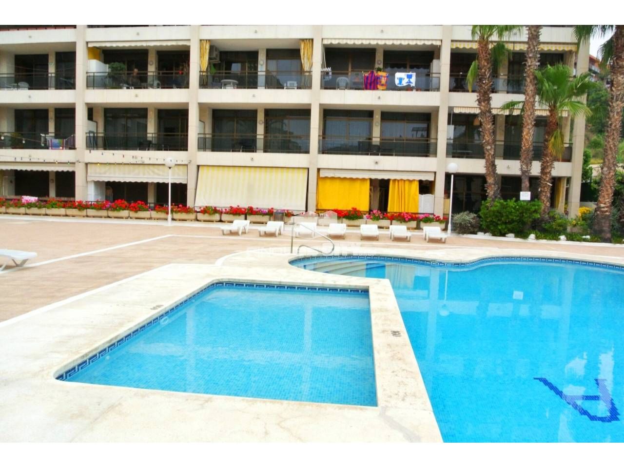 Piscina de Apartament en venda en Calella amb Terrassa, Alarma i Piscina comunitària