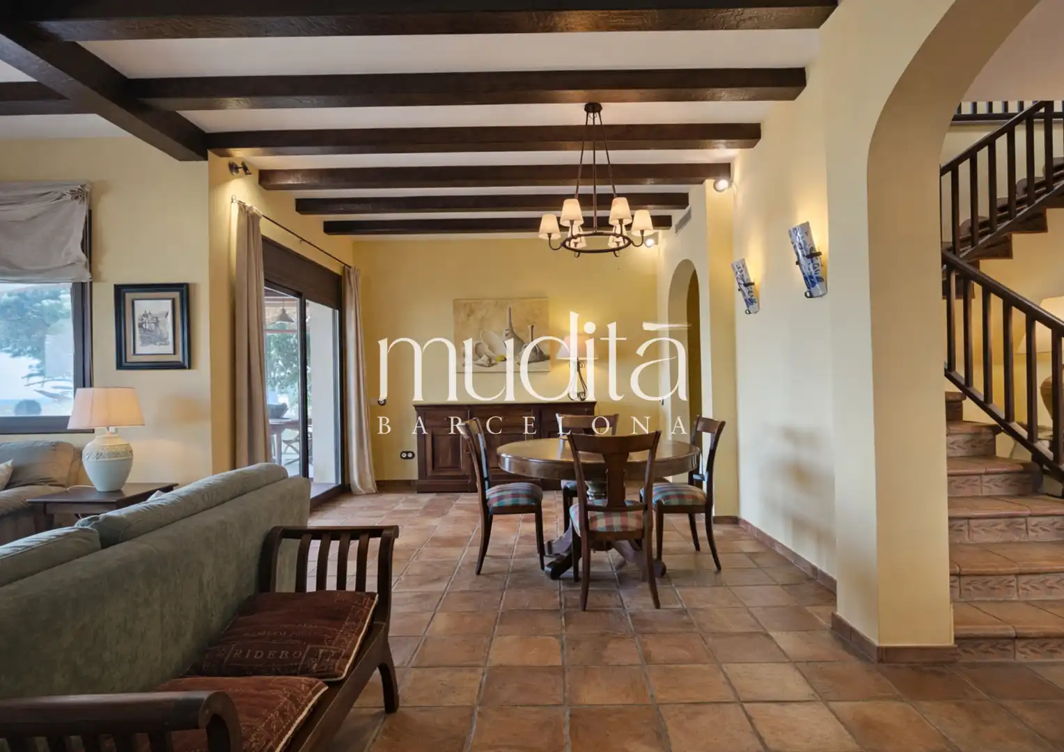 Dining room of Houses for sale in Argentona  with Heating, Private garden and Terrace