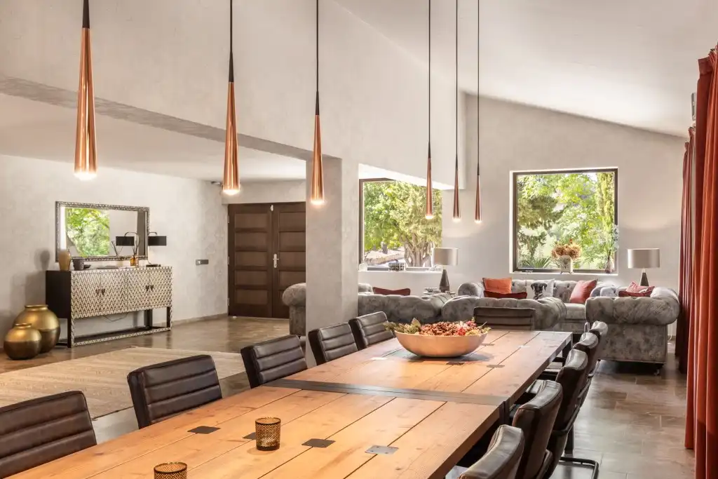 Comedor de Finca rústica en venta en Sineu con Aire acondicionado, Calefacción y Jardín privado