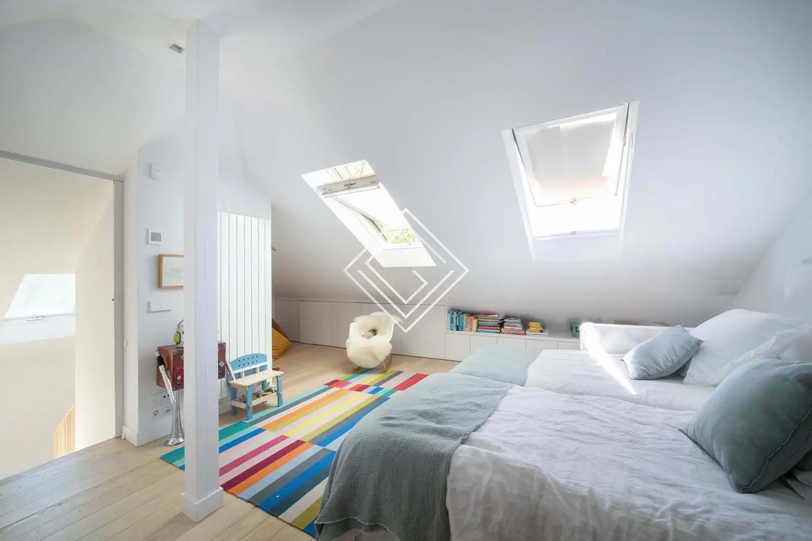Bedroom of Detached homes for rent in Madrid  with Air Conditioner, Heating and Terrace