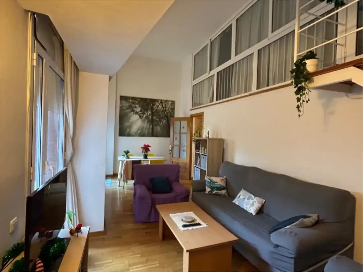Living room of Flat for share in Horta - Guinardó