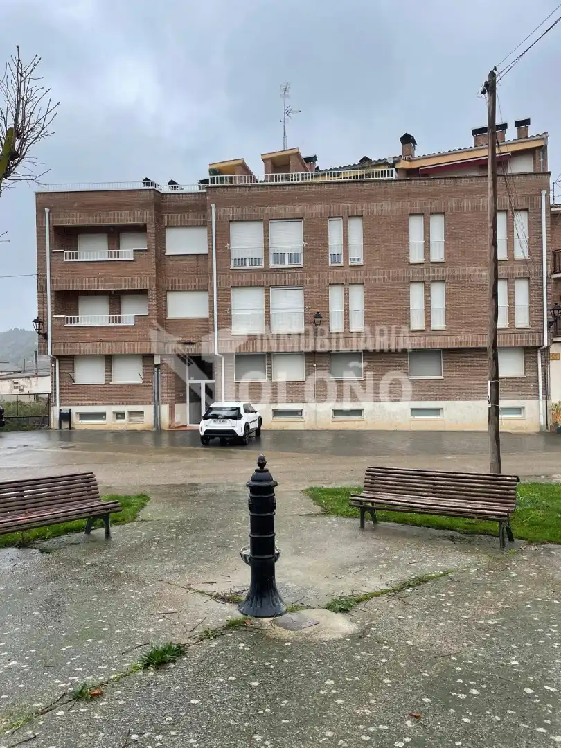 Vista exterior de Apartamento en venta en Leiva con Calefacción, Parquet y Amueblado