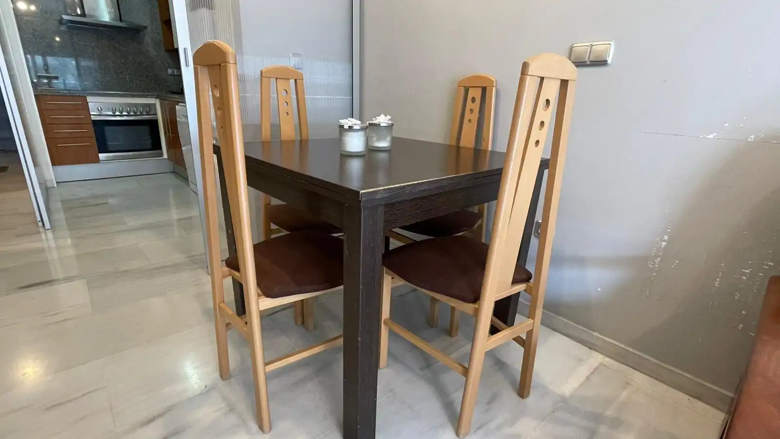 Menjador de Apartament de lloguer en Villajoyosa / La Vila Joiosa amb Aire condicionat, Moblat i Balcó