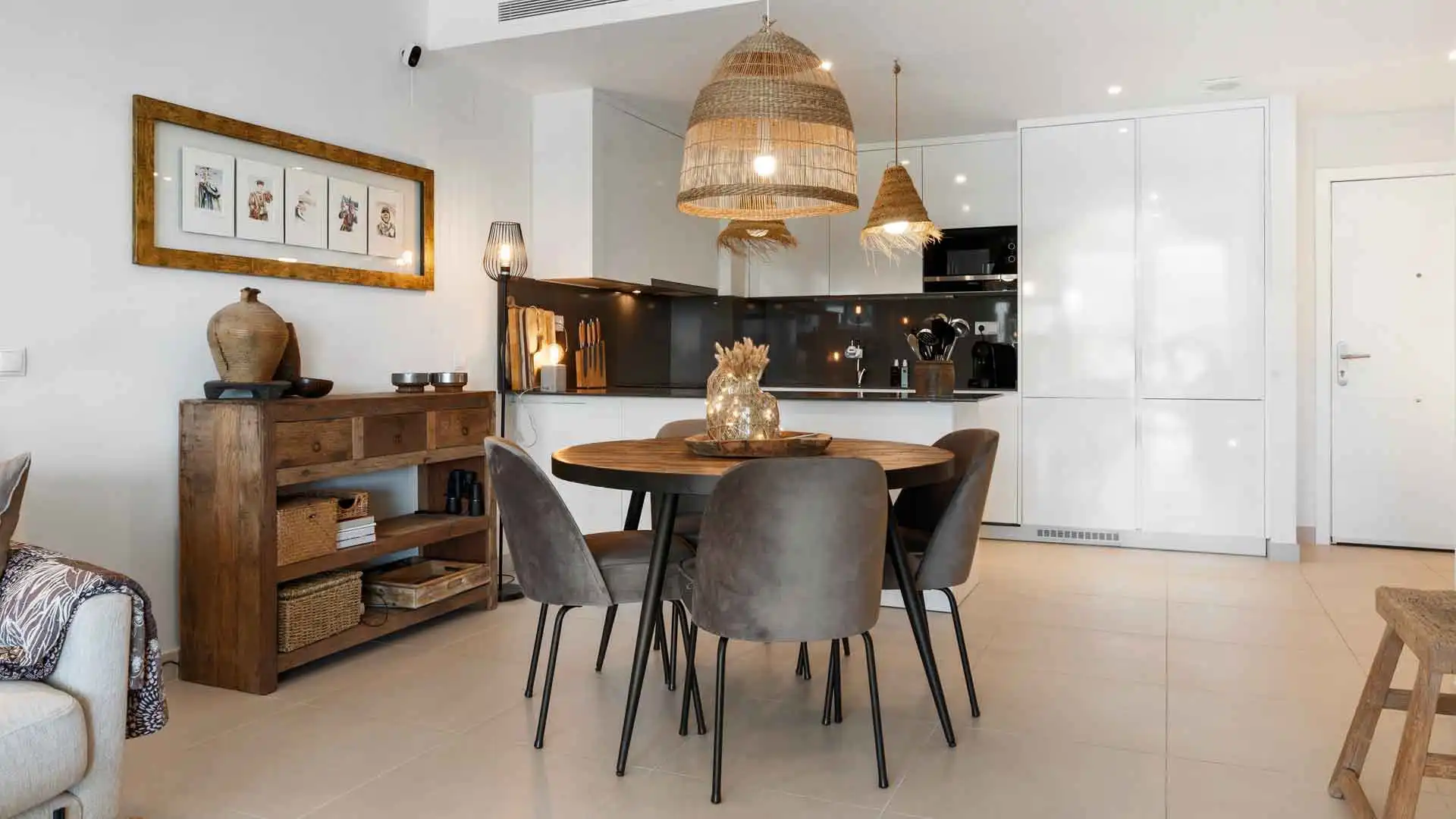 Comedor de Apartamento en venta en Estepona con Aire acondicionado, Jardín privado y Terraza