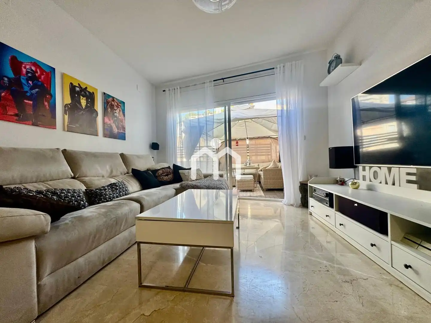 Sala d'estar de Pis en venda en Montgat amb Aire condicionat, Calefacció i Terrassa