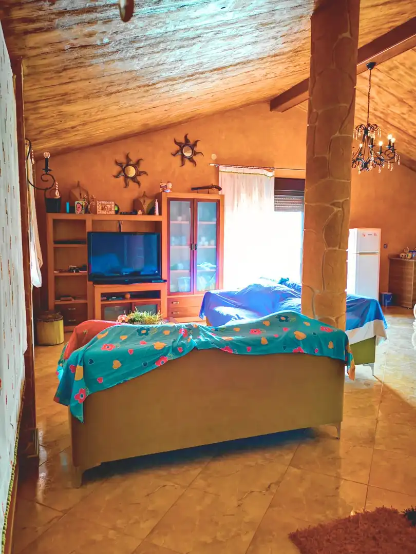 Sala d'estar de Casa o xalet en venda en Orihuela amb Jardí privat, Moblat i Balcó