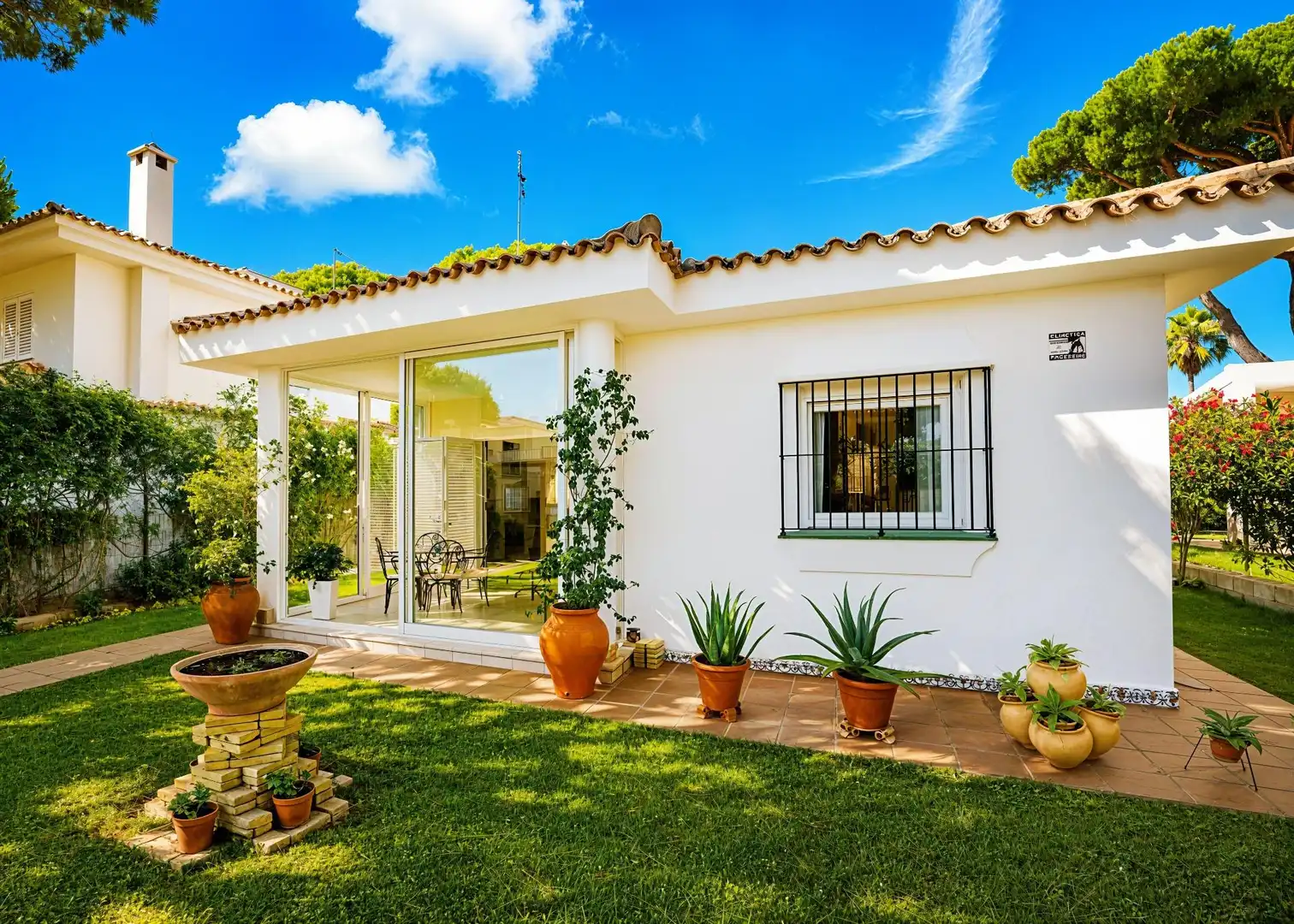 Garden of Houses for sale in Chiclana de la Frontera  with Heating, Private garden and Terrace
