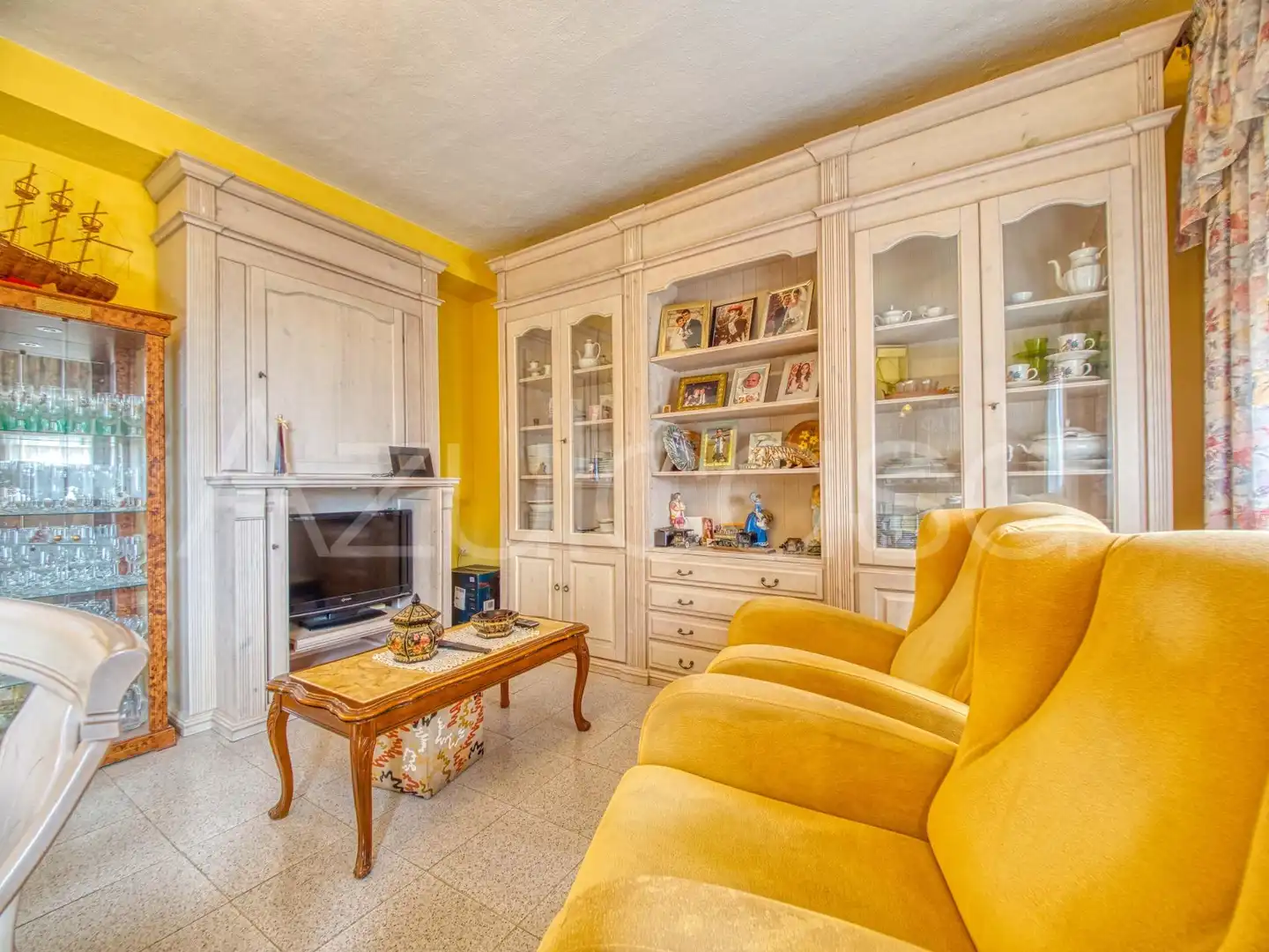 Sala d'estar de Casa o xalet en venda en Alicante / Alacant amb Aire condicionat, Terrassa i Traster