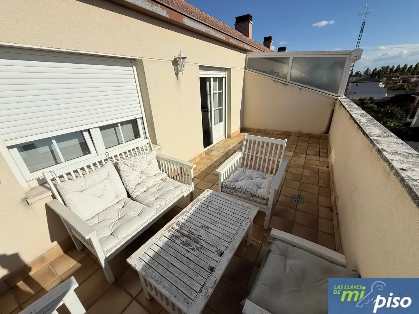 Terraza de Casa adosada en venta en Arroyo de la Encomienda con Calefacción, Jardín privado y Parquet