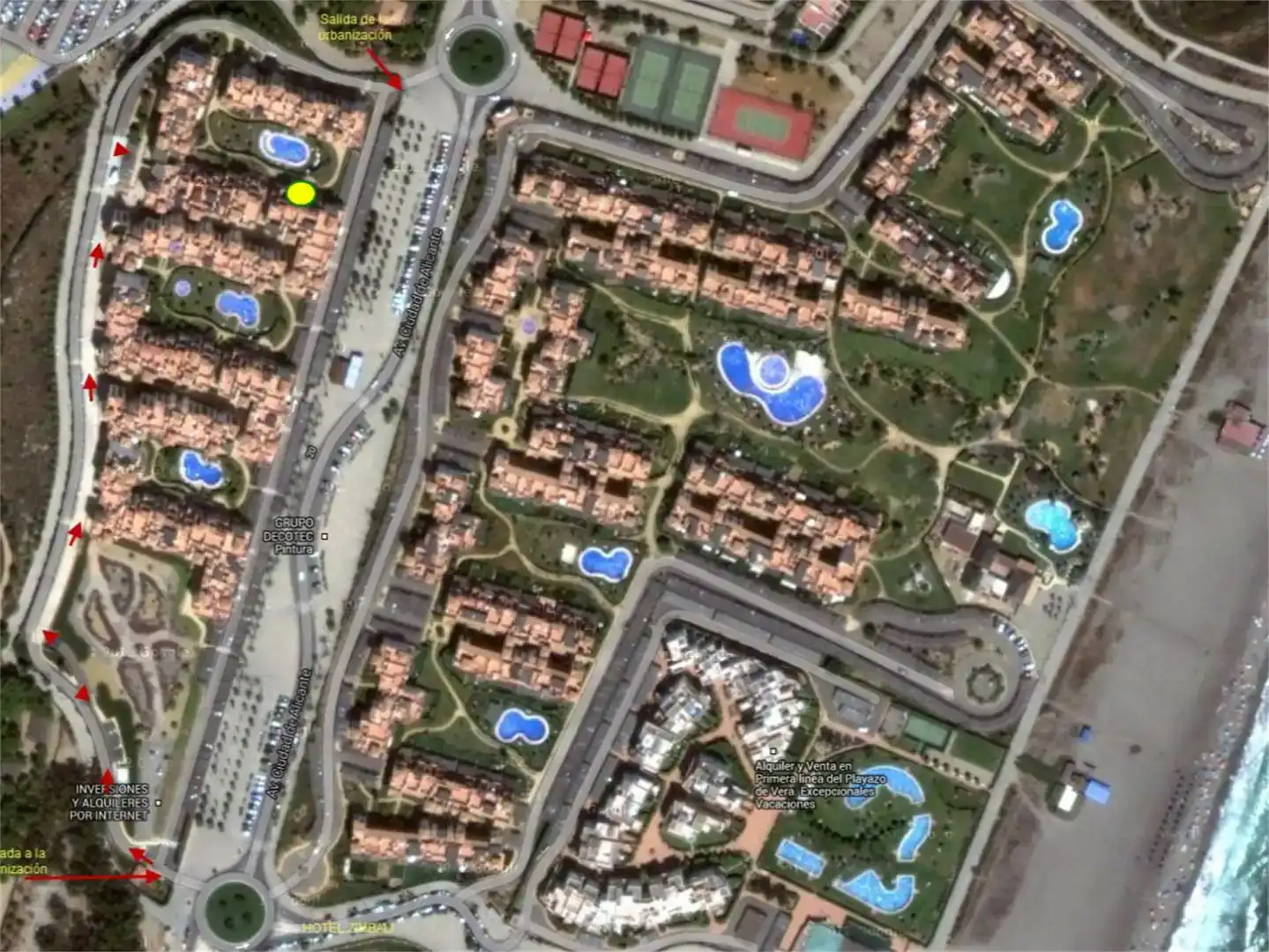 Vista exterior de Apartament en venda en Vera amb Aire condicionat i Balcó