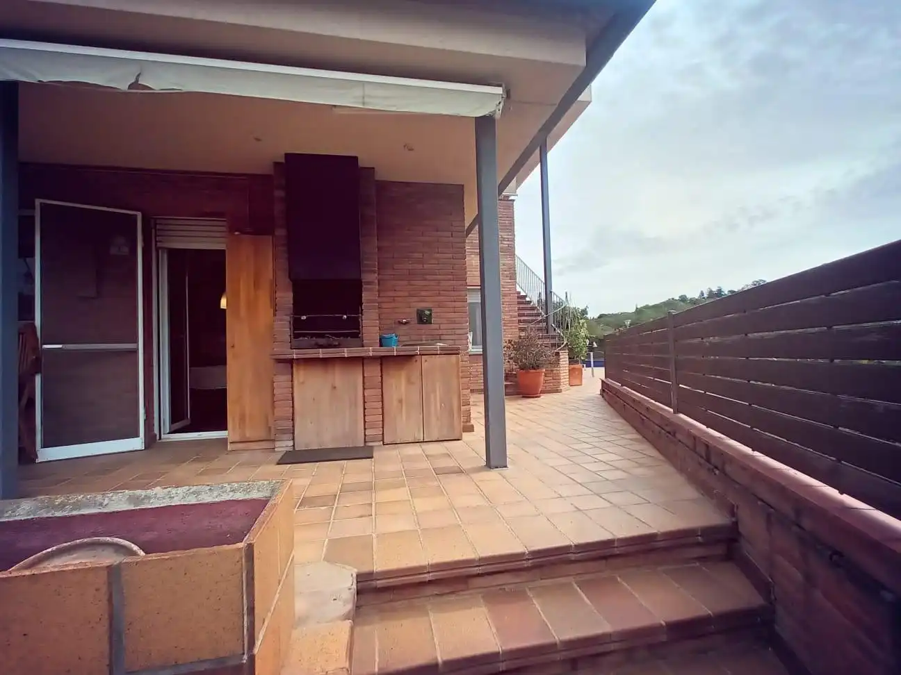 Terrassa de Casa adosada en venda en Les Franqueses del Vallès amb Calefacció, Jardí privat i Terrassa