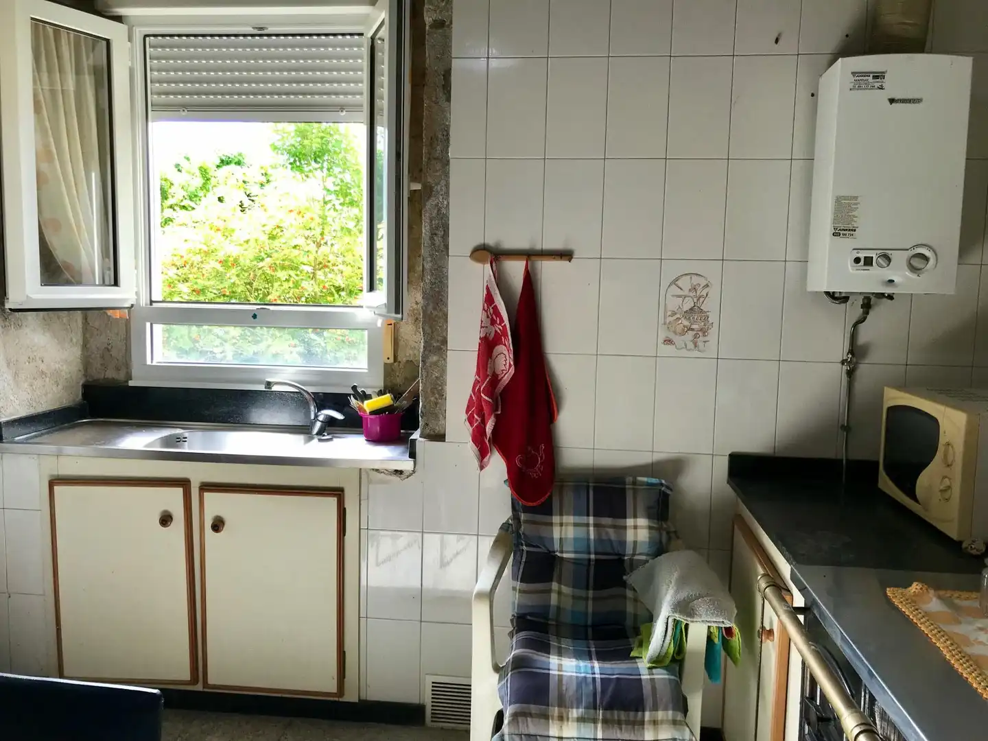 Cocina de Casa adosada en venta en Outes con Terraza y Balcón