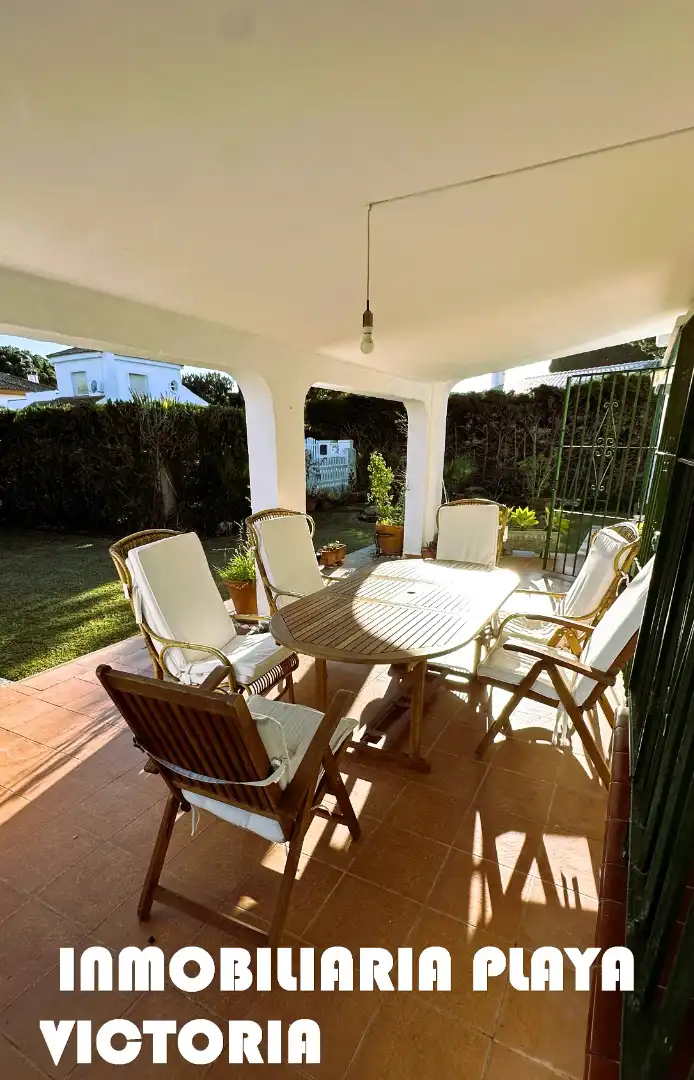 Terraza de Casa o chalet en venta en Conil de la Frontera con Aire acondicionado, Jardín privado y Piscina