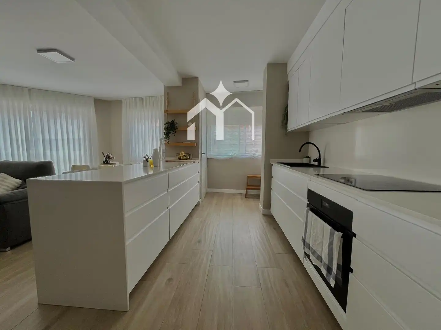 Küche von Maisonette zum Verkauf in Moaña mit Heizung, Terrasse und Möbliert