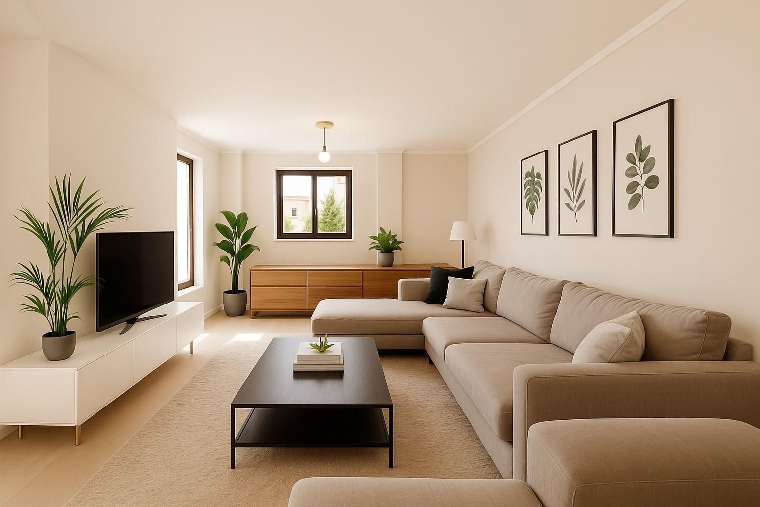 Living room of Flat for sale in Málaga Capital  with Parquet flooring and Terrace