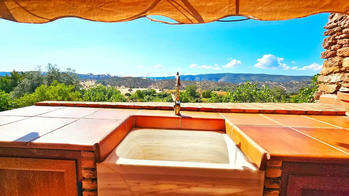 Terraza de Casa o chalet en venta en Cañaveral de León con Aire acondicionado, Jardín privado y Terraza