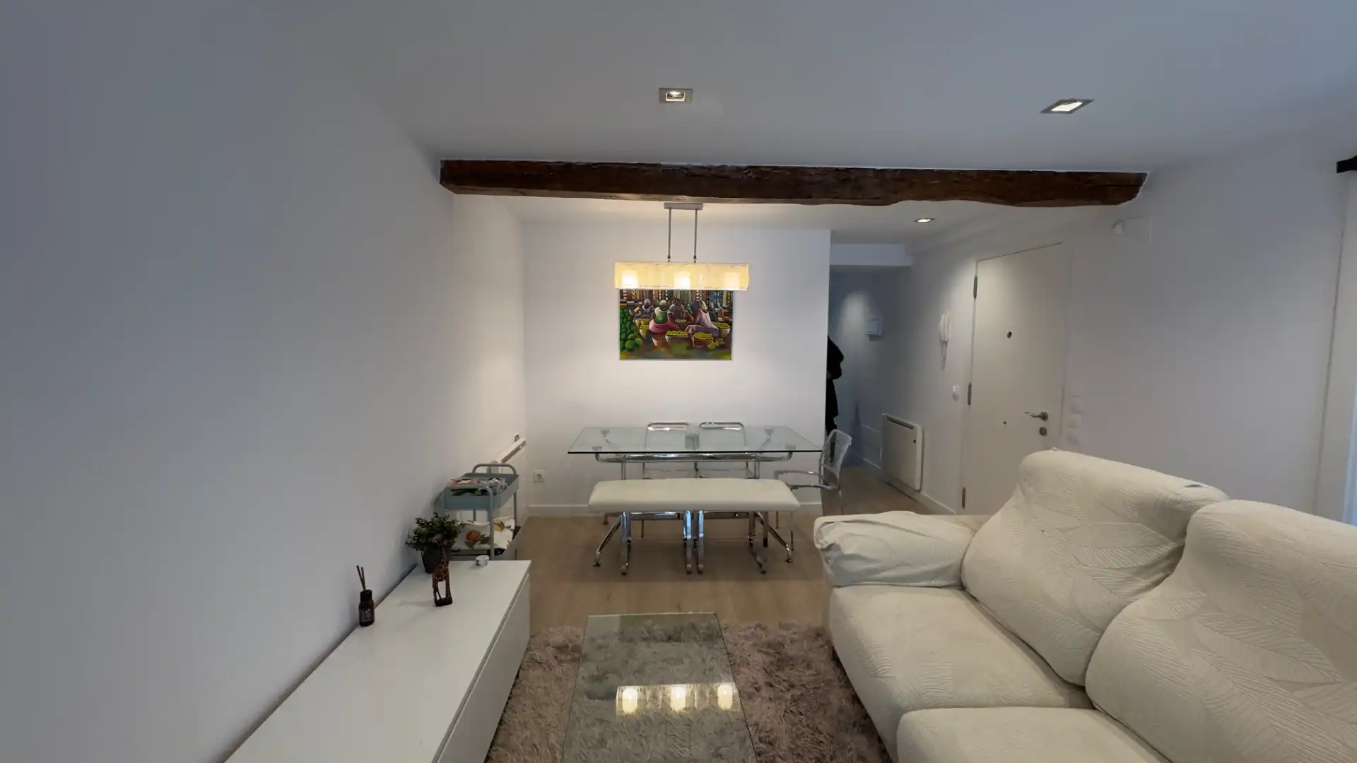 Sala de estar de Piso en venta en Ferrol con Calefacción, Terraza y Amueblado