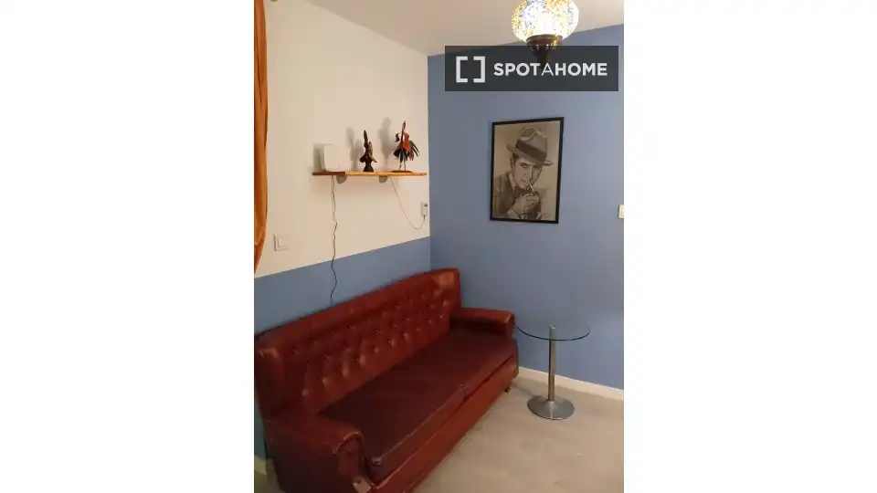 Sala de estar de Piso de alquiler en Madrid con Aire acondicionado, Calefacción y Amueblado