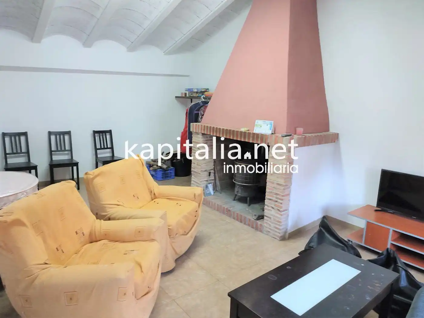 Sala de estar de Casa o chalet en venta en Agullent con Terraza y Balcón