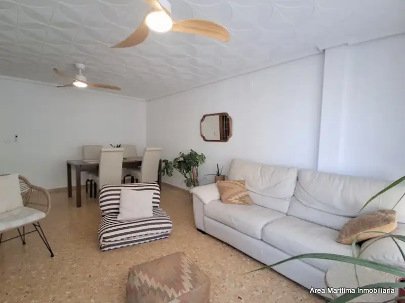 Living room of Flat for rent in Valencia  with Air Conditioner, Heating and Furnished