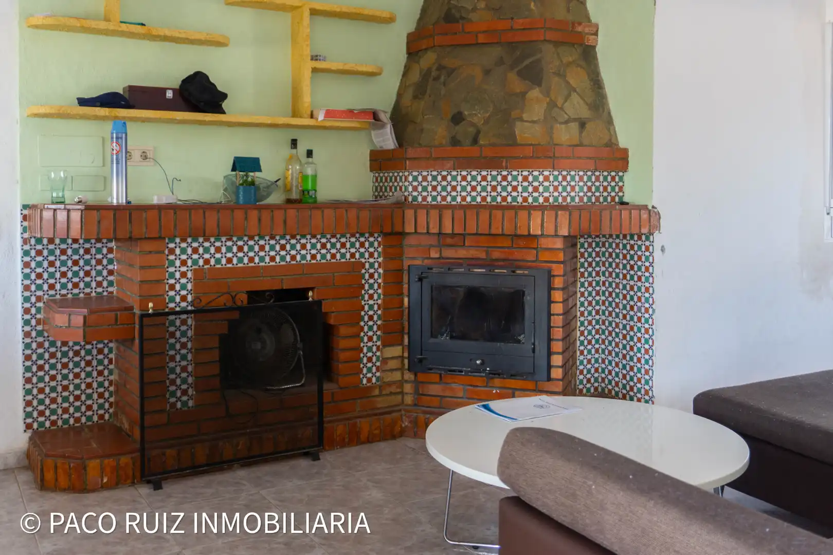 Sala de estar de Finca rústica en venta en Viator con Jardín privado, Terraza y Piscina