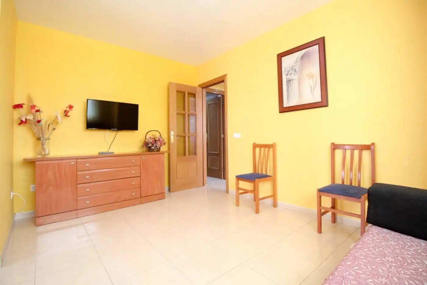 Dormitori de Apartament en venda en Oropesa del Mar / Orpesa amb Terrassa, Moblat i Piscina comunitària