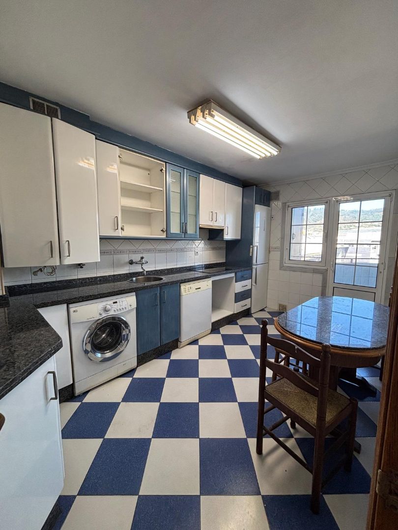 Kitchen of Flat for sale in Oviedo   with Heating, Parquet flooring and Terrace