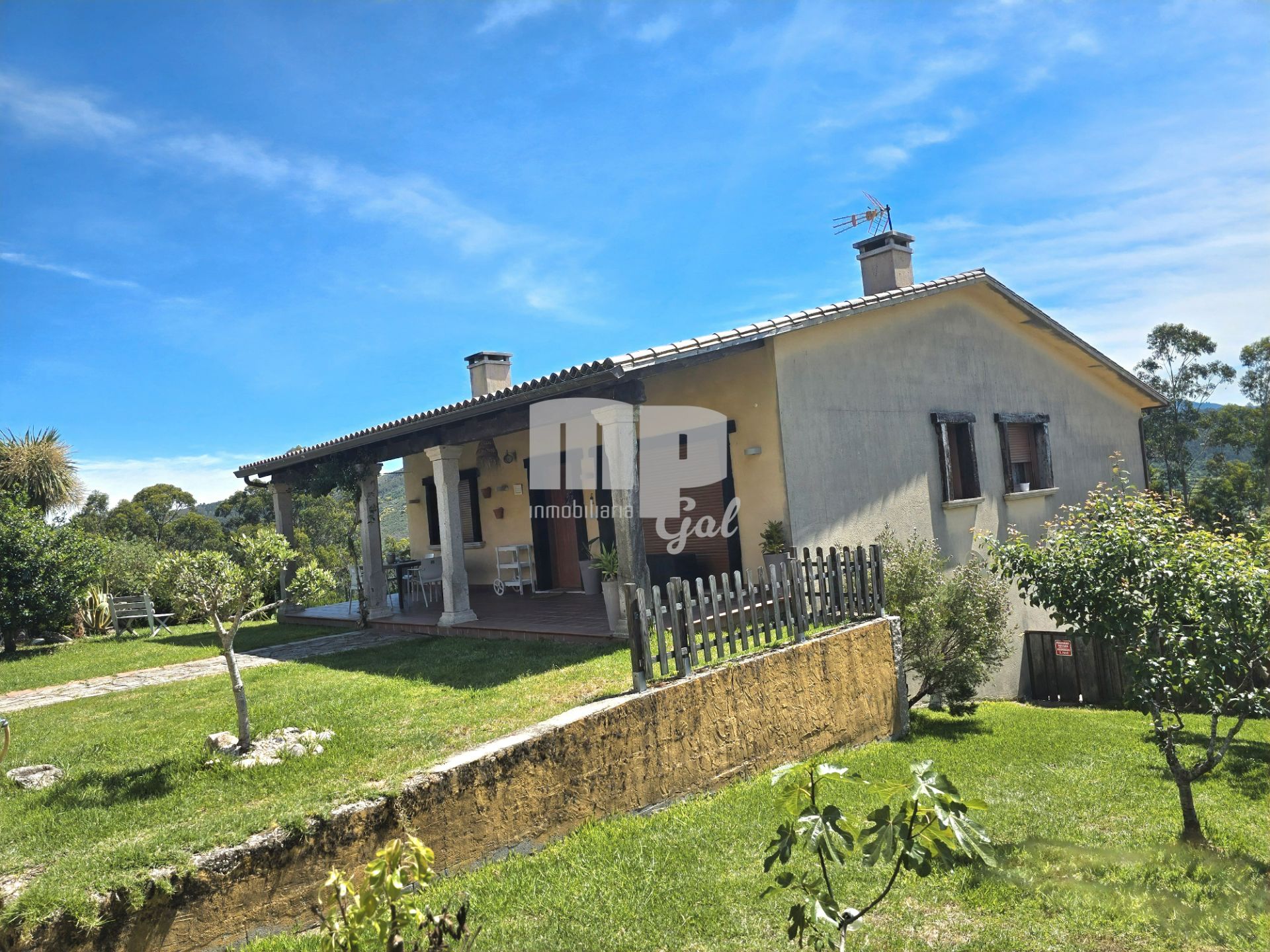Jardín de Casa o chalet en venta en Pazos de Borbén con Calefacción, Jardín privado y Terraza