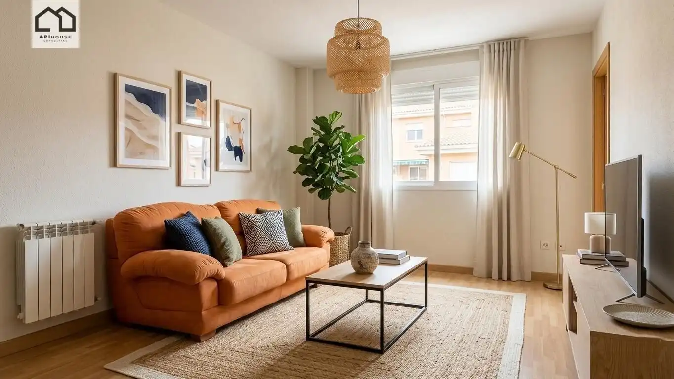 Sala de estar de Piso en venta en Santa Olalla con Piscina comunitaria