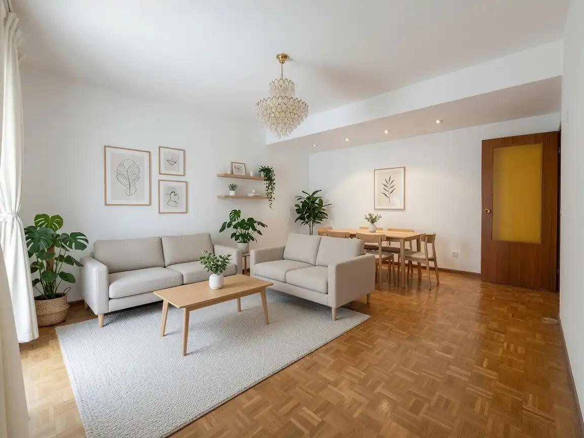 Sala de estar de Piso en venta en Madrid con Aire acondicionado, Calefacción y Parquet