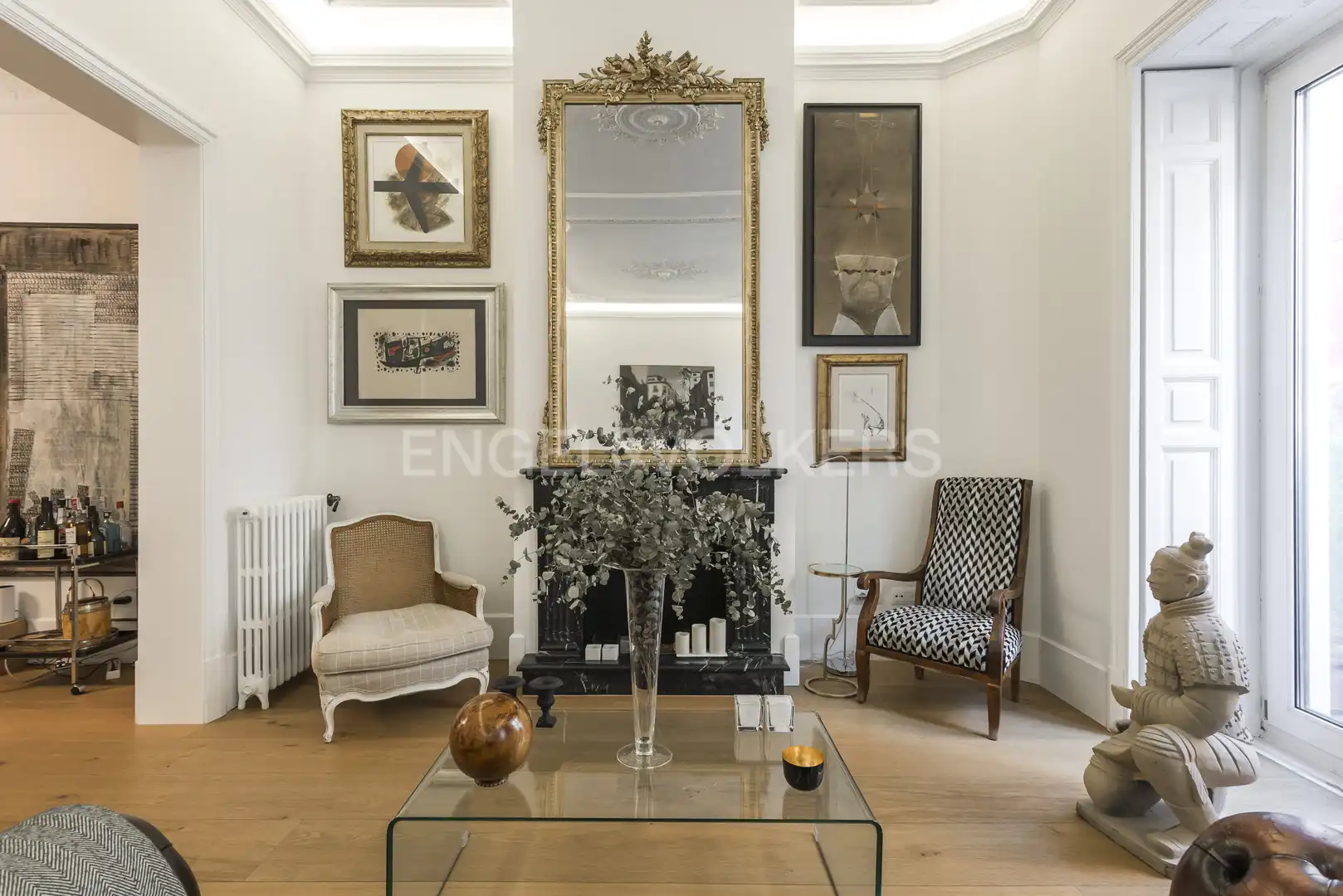 Living room of Flat for rent in Madrid  with Heating and Furnished