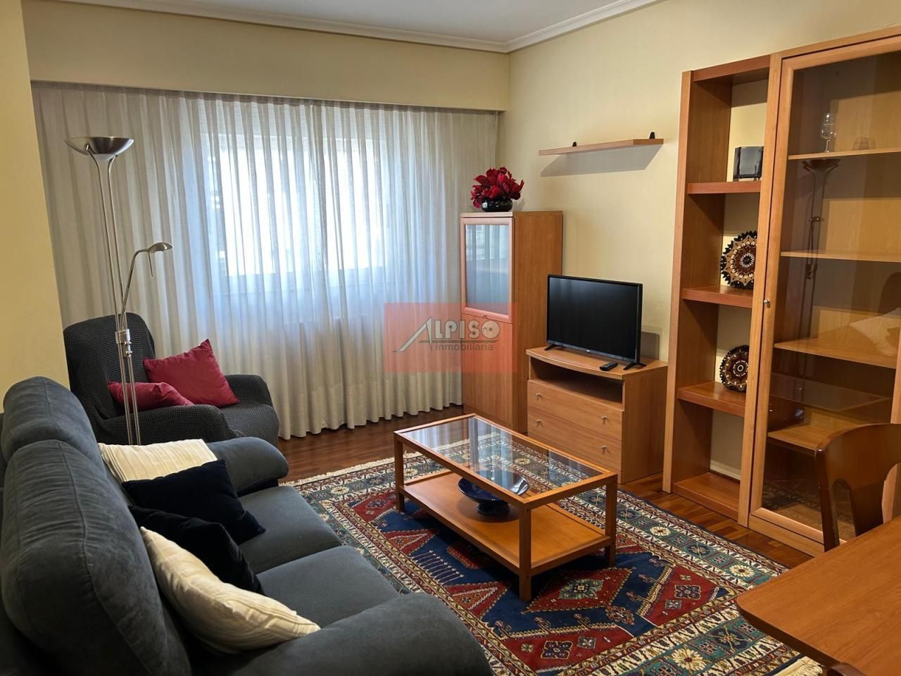 Sala d'estar de Apartament de lloguer en Ourense Capital  amb Calefacció, Parquet i Traster