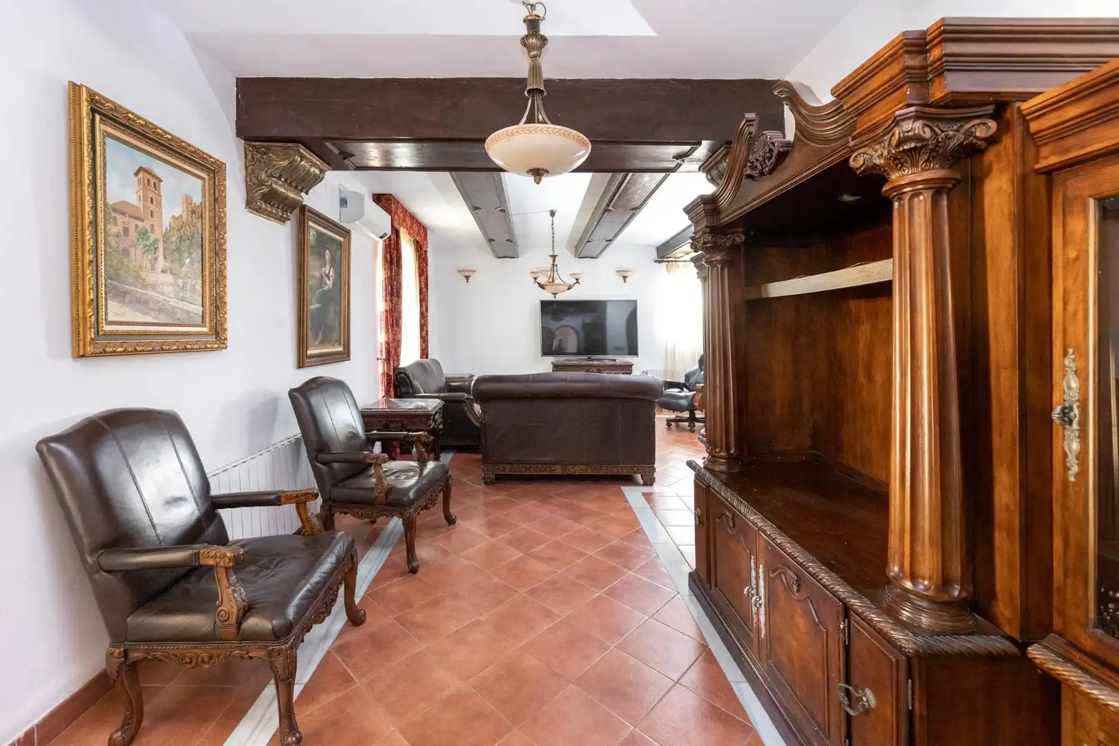 Sala de estar de Casa o chalet en venta en Villa de Otura con Aire acondicionado, Jardín privado y Terraza