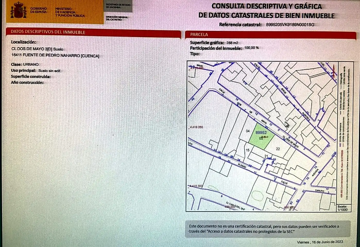 Terreni e lotti in vendita a Fuente de Pedro Naharro, imagen 3