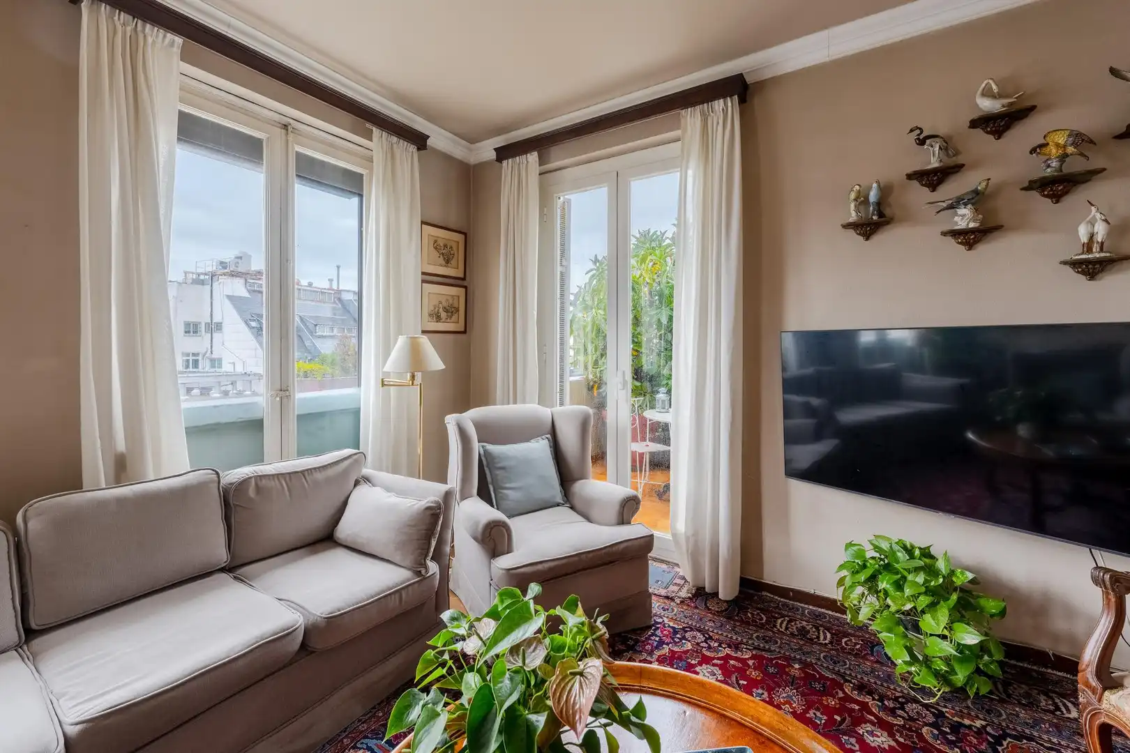 Sala de estar de Ático en venta en Barcelona con Terraza y Trastero