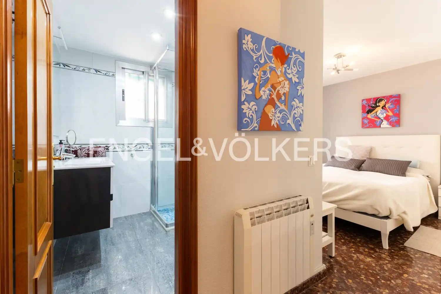 Bedroom of Flat for rent in Valencia  with Air Conditioner, Heating and Storage room