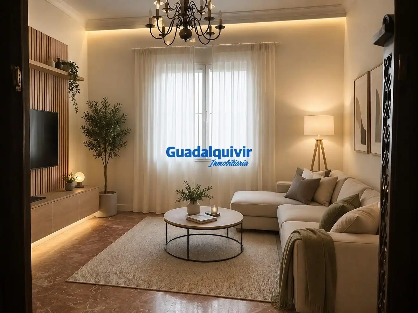Sala de estar de Piso en venta en Sevilla con Terraza y Balcón