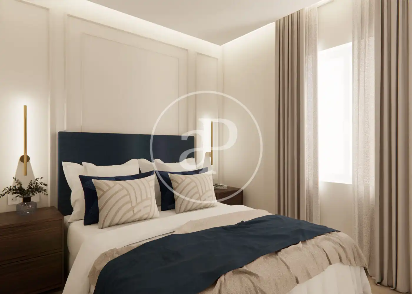 Bedroom of Flat for sale in Madrid  with Air Conditioner, Heating and Furnished