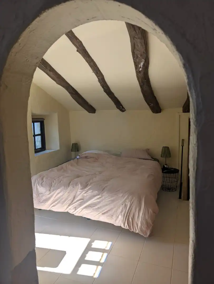 Schlafzimmer von Country house zum Verkauf in El Perelló mit Heizung und Balkon