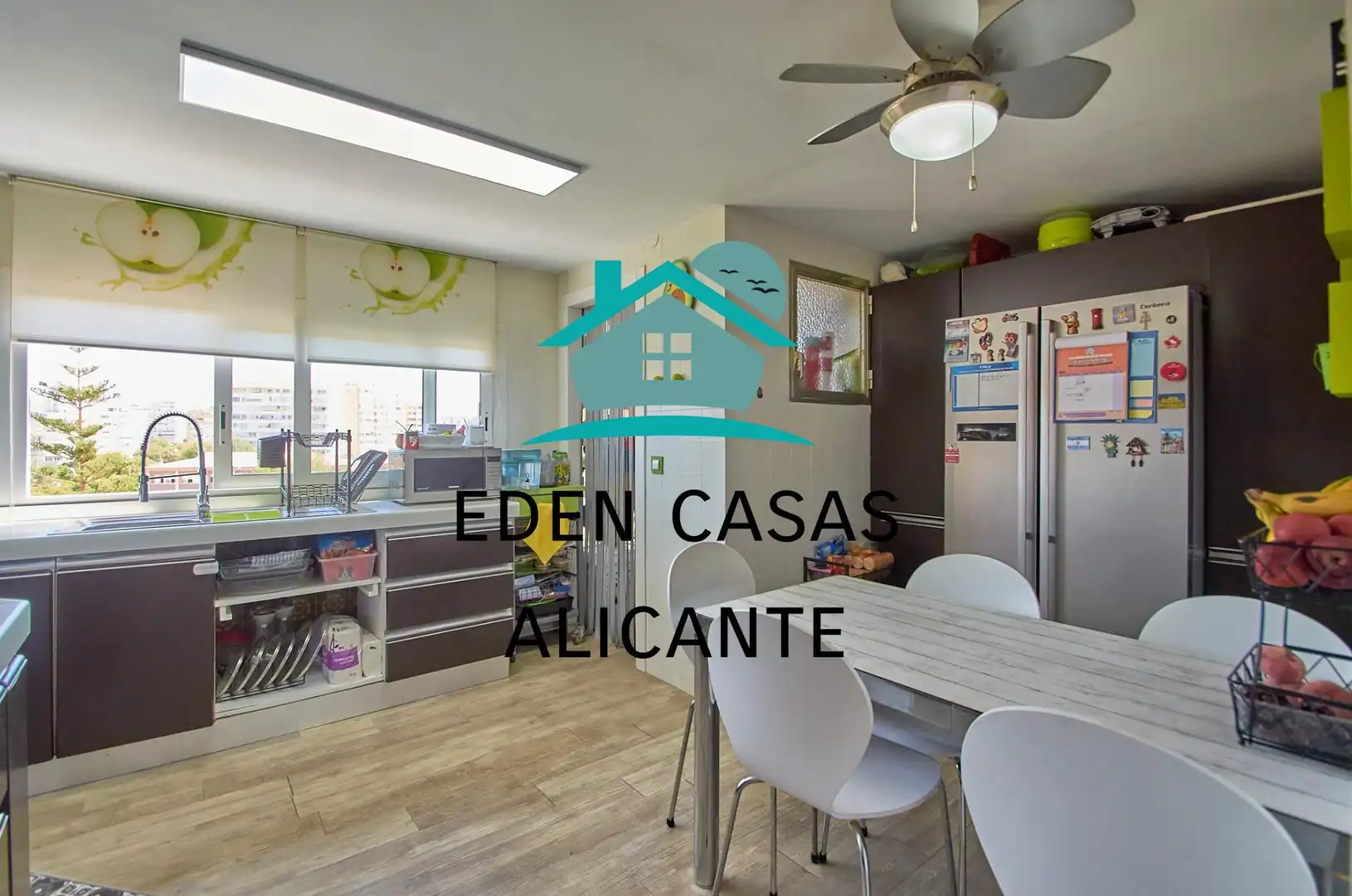 Küche von Wohnungen zum Verkauf in Alicante / Alacant mit Klimaanlage, Heizung und Privatgarten