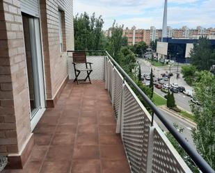 Balcony of Flat to rent in  Zaragoza Capital  with Heating, Furnished and Oven