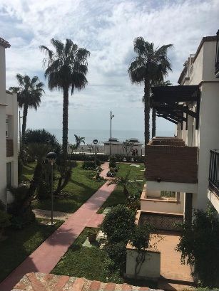 Jardí de Dúplex de lloguer en Torrox amb Calefacció, Terrassa i Moblat